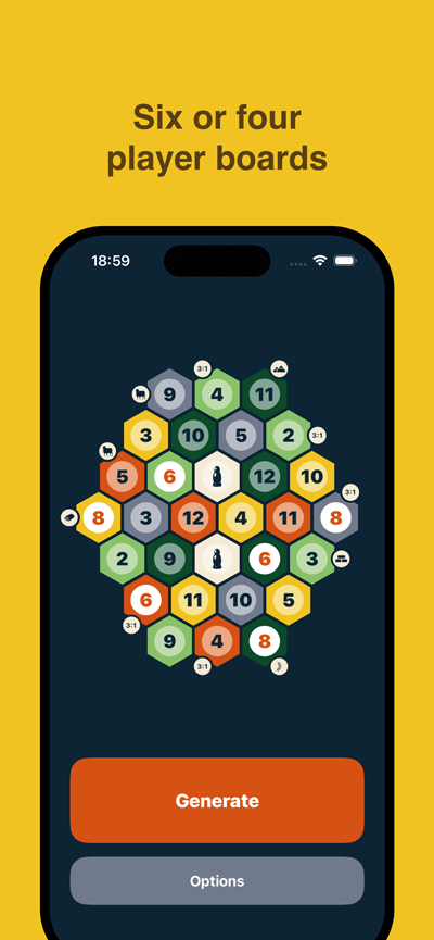 Catana 6 player board